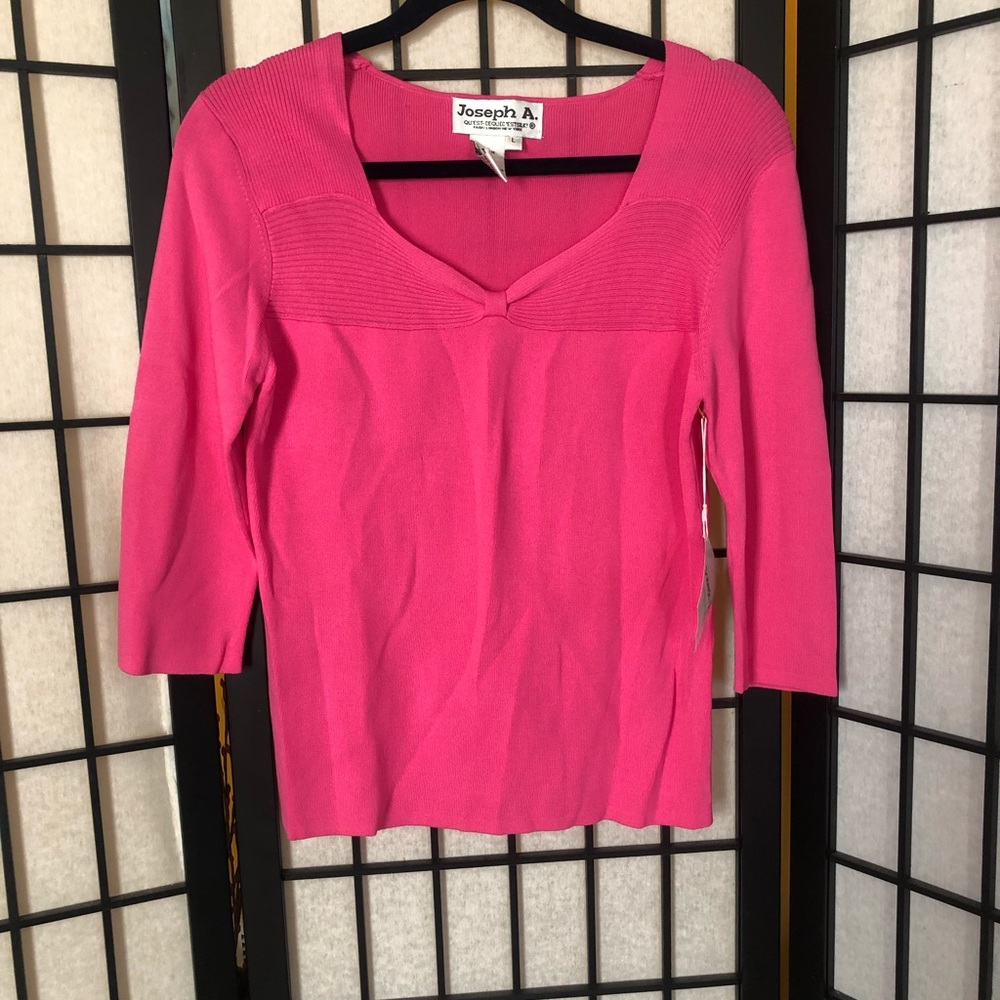 Pink top. New
